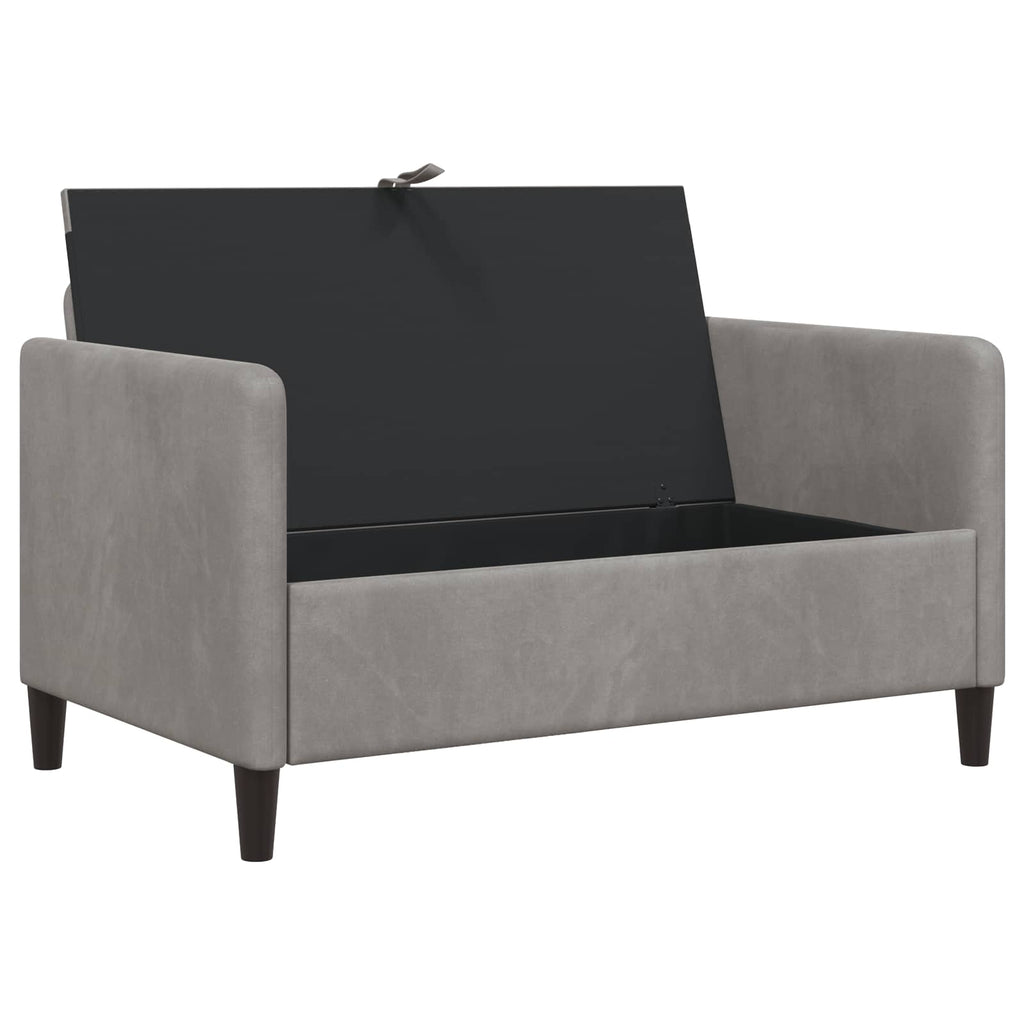 vidaXL Sofa z miejscem do przechowywania jasnoszary 122 x 78 x 87 cm
