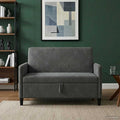 vidaXL Sofa z miejscem do przechowywania ciemnoszary 122 x 78 x 87 cm