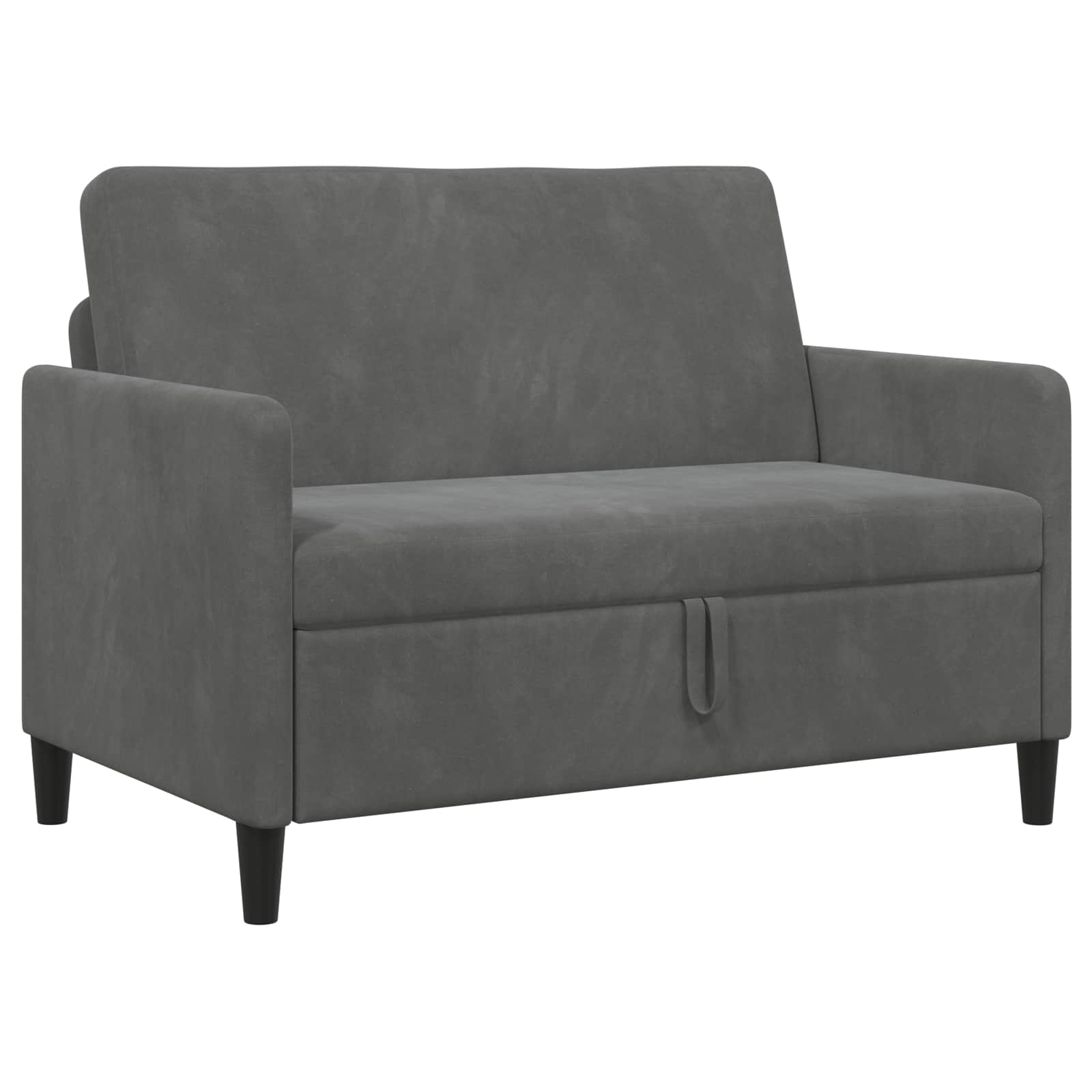 vidaXL Sofa z miejscem do przechowywania ciemnoszary 122 x 78 x 87 cm