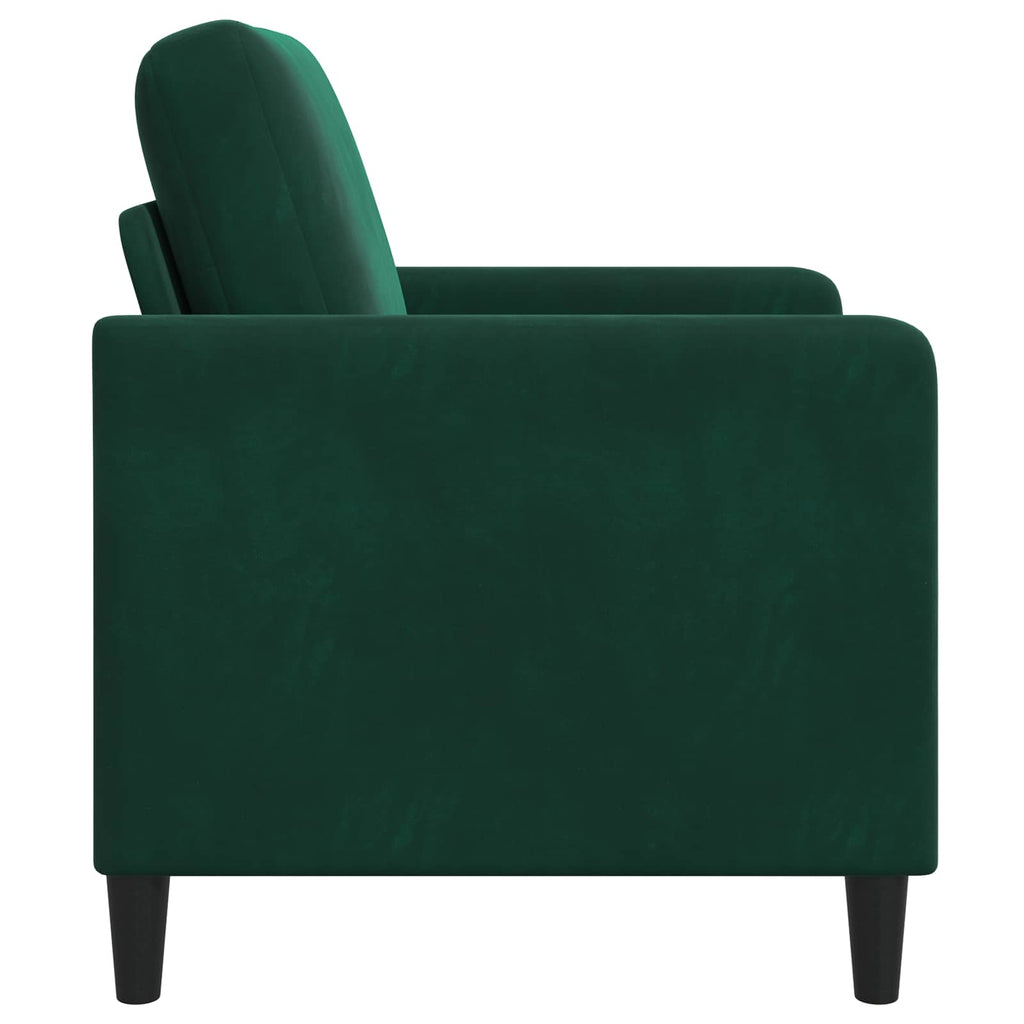 vidaXL Sofa z miejscem do przechowywania Ciemnozielony Poliester