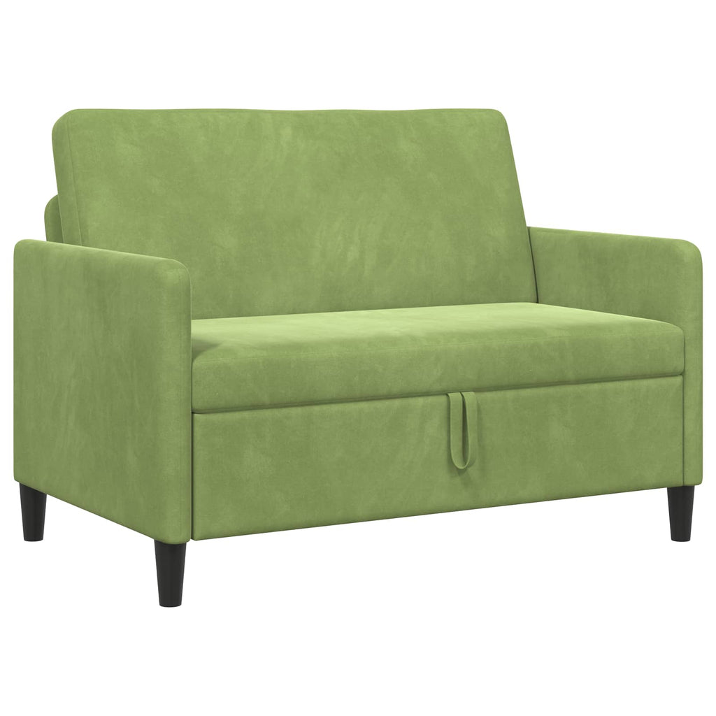 vidaXL Sofa z miejscem do przechowywania Jasnozielony 122 x 78 x 87 cm