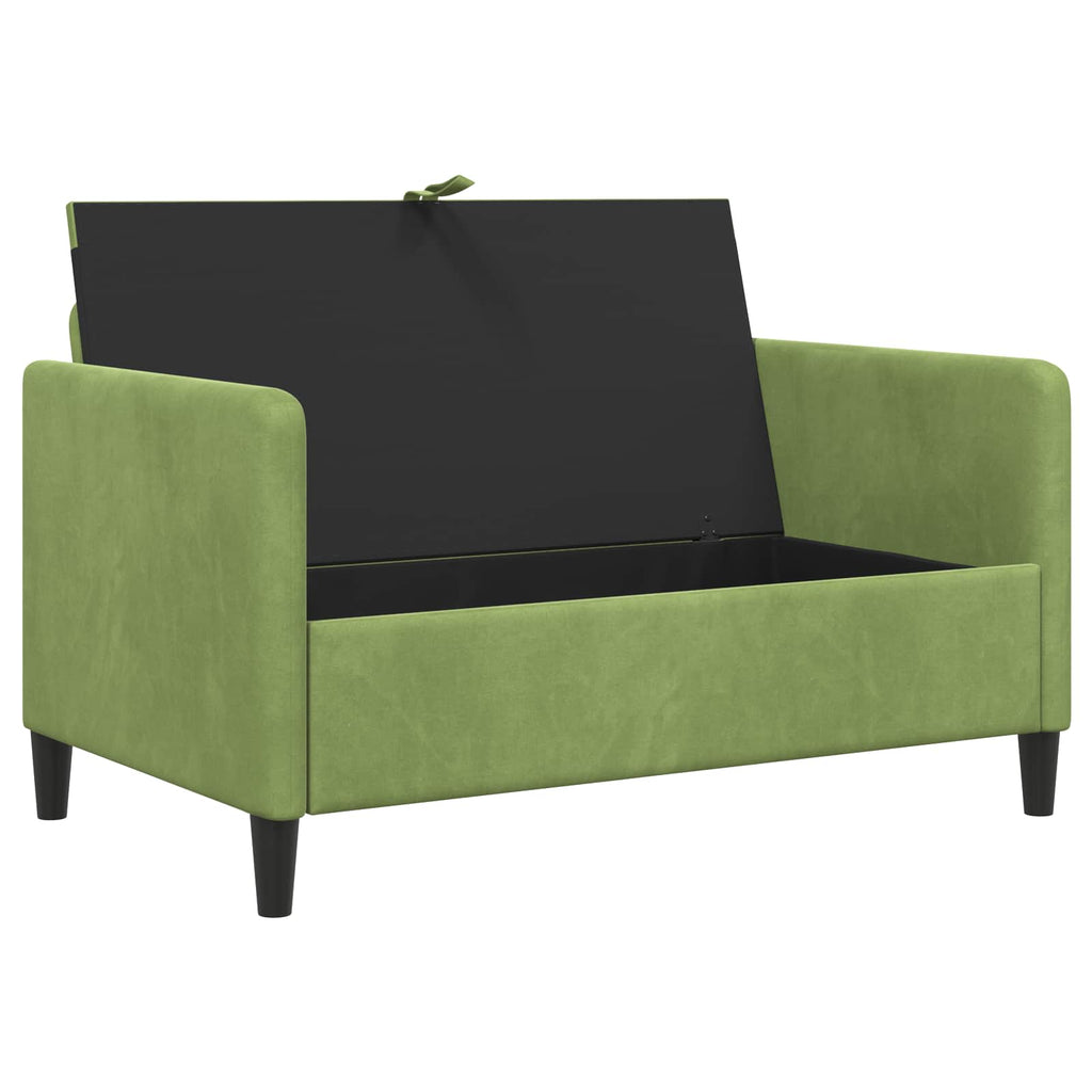 vidaXL Sofa z miejscem do przechowywania Jasnozielony 122 x 78 x 87 cm