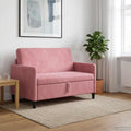 vidaXL Sofa z miejscem do przechowywania różowy 122 x 78 x 87 cm