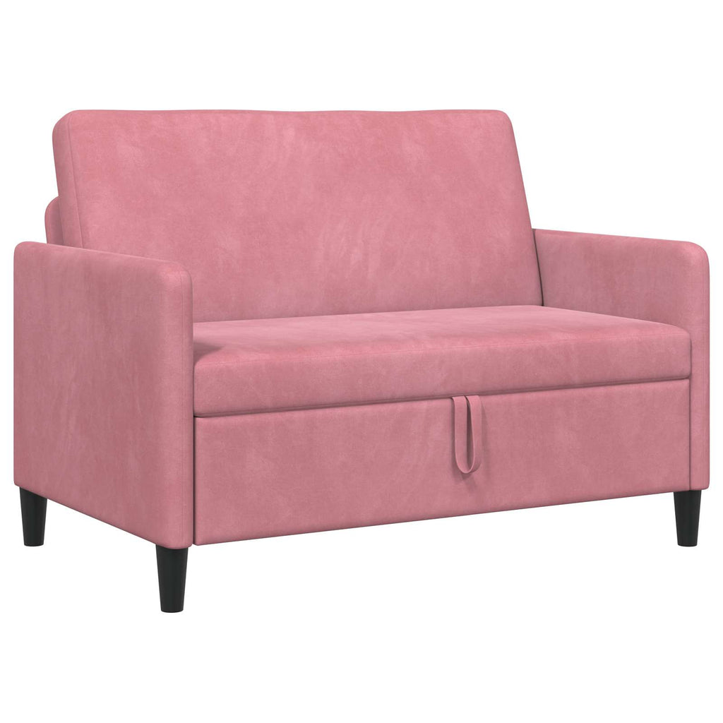 vidaXL Sofa z miejscem do przechowywania różowy 122 x 78 x 87 cm