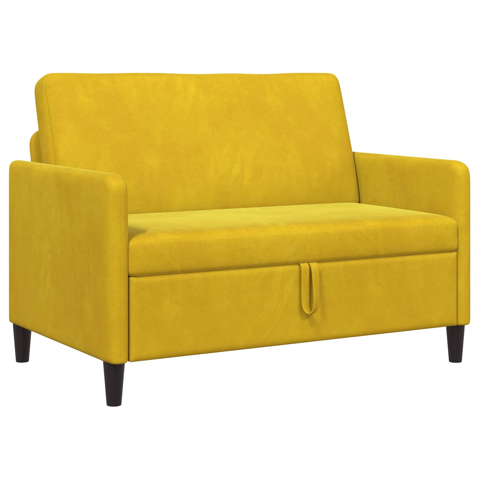 vidaXL Sofa z miejscem do przechowywania żółty 122 x 78 x 87 cm
