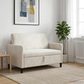 vidaXL Sofa z miejscem do przechowywania kremowy 122 x 78 x 87 cm