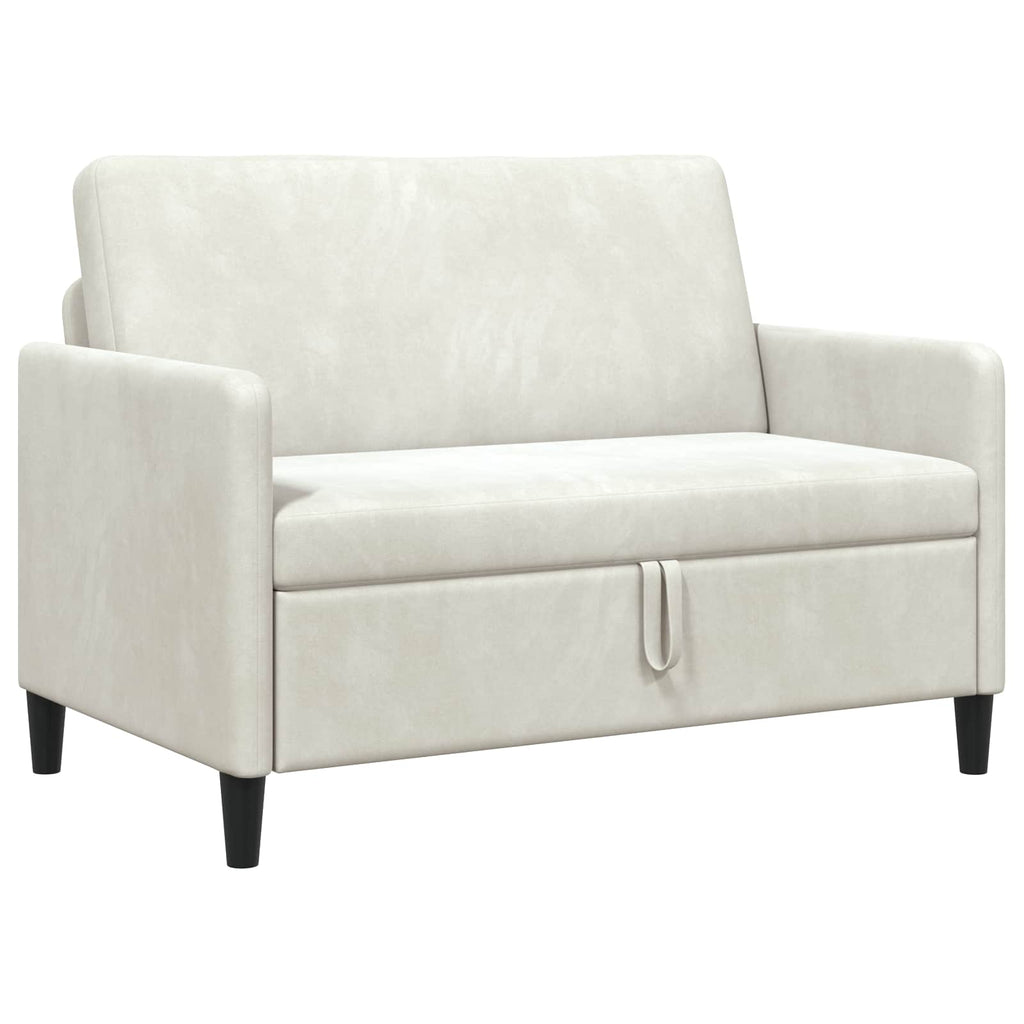 vidaXL Sofa z miejscem do przechowywania kremowy 122 x 78 x 87 cm