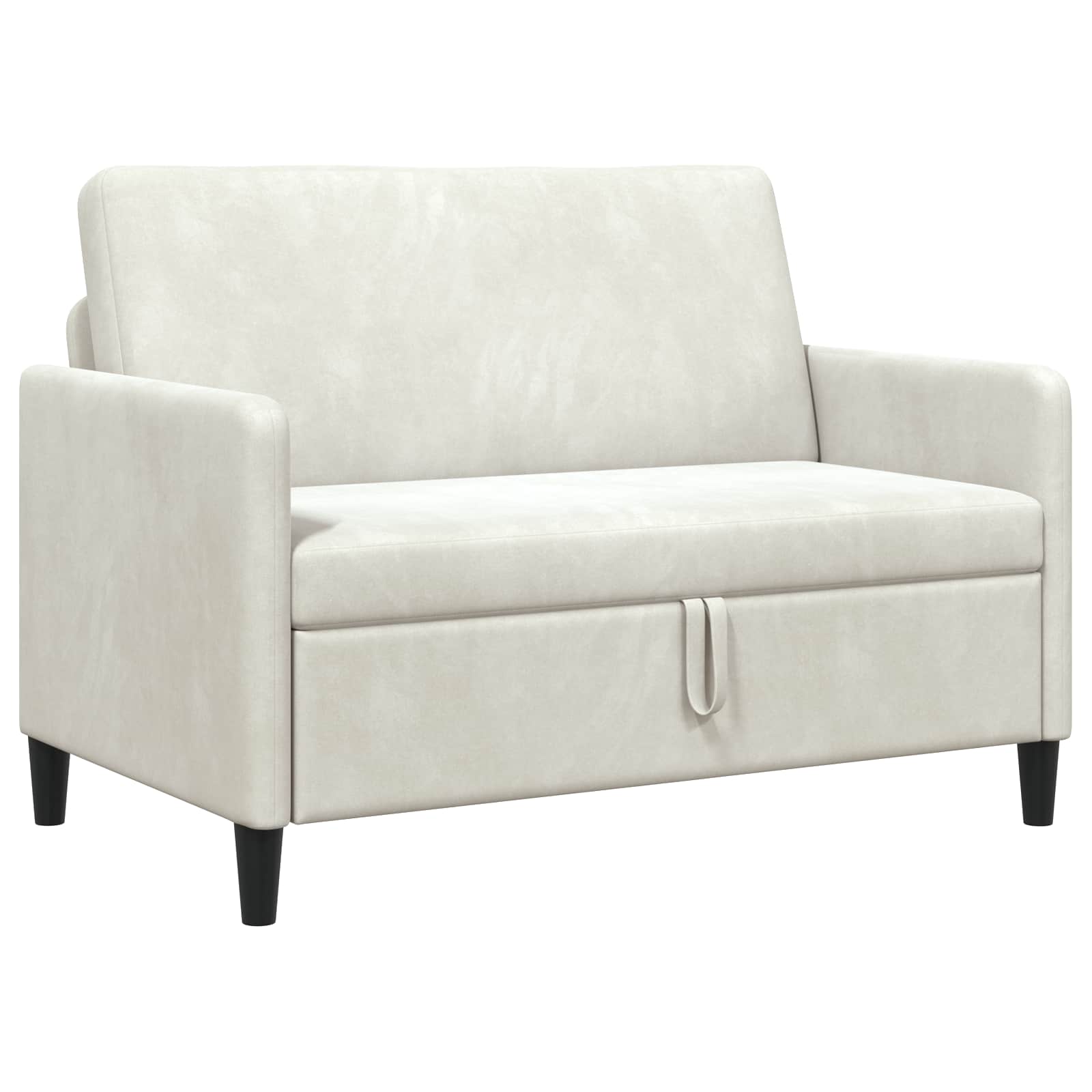 vidaXL Sofa z miejscem do przechowywania kremowy 122 x 78 x 87 cm