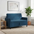 vidaXL Sofa z miejscem do przechowywania niebieski 122 x 78 x 87 cm