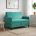 vidaXL Sofa z miejscem do przechowywania Turkusowy 122 x 78 x 87 cm