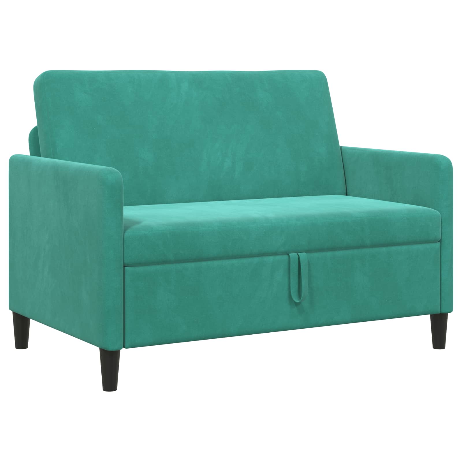 vidaXL Sofa z miejscem do przechowywania Turkusowy 122 x 78 x 87 cm