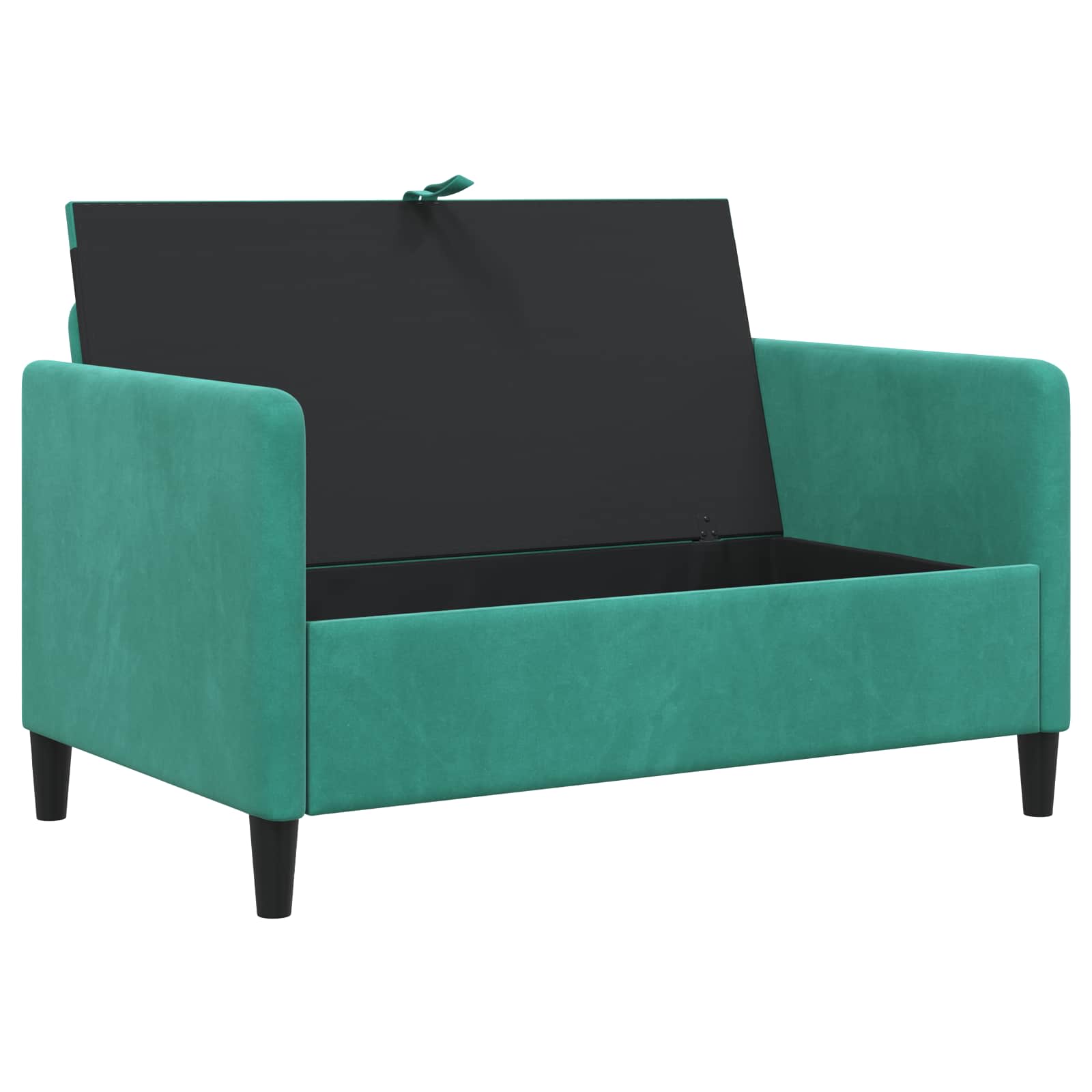 vidaXL Sofa z miejscem do przechowywania Turkusowy 122 x 78 x 87 cm
