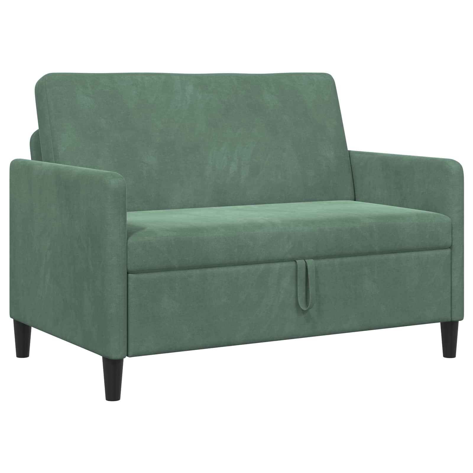 vidaXL Sofa z miejscem do przechowywania Zielony morski Poliester