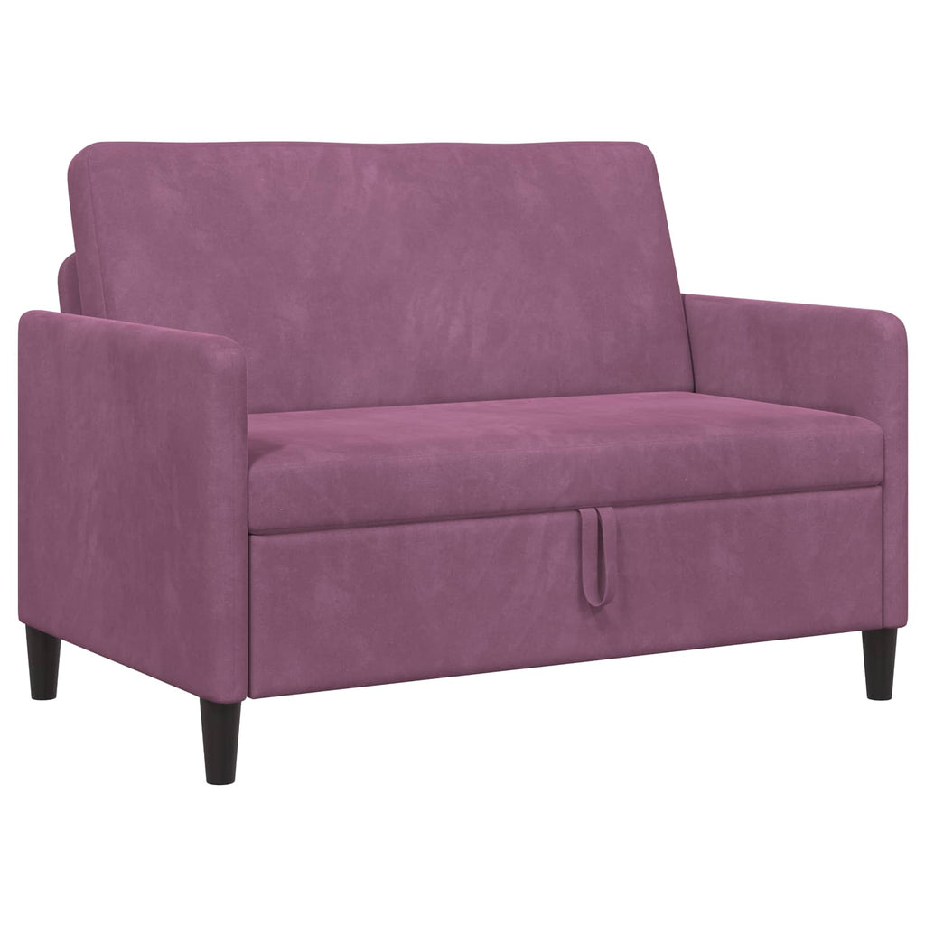 vidaXL Sofa z miejscem do przechowywania Fioletowy 122 x 78 x 87 cm