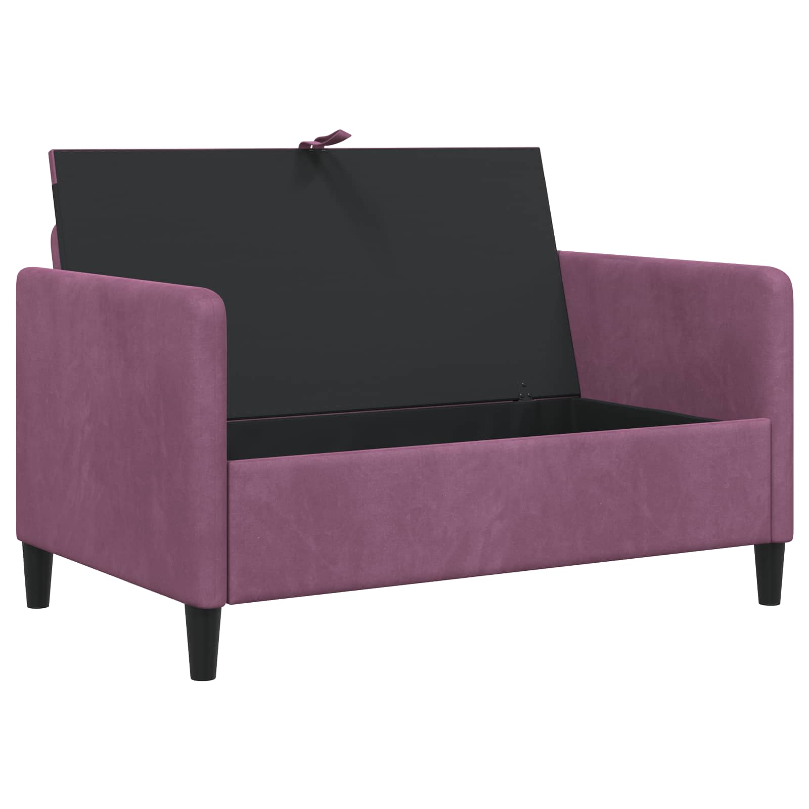 vidaXL Sofa z miejscem do przechowywania Fioletowy 122 x 78 x 87 cm