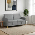 vidaXL Sofa z miejscem do przechowywania jasnoszary 152 x 78 x 87 cm