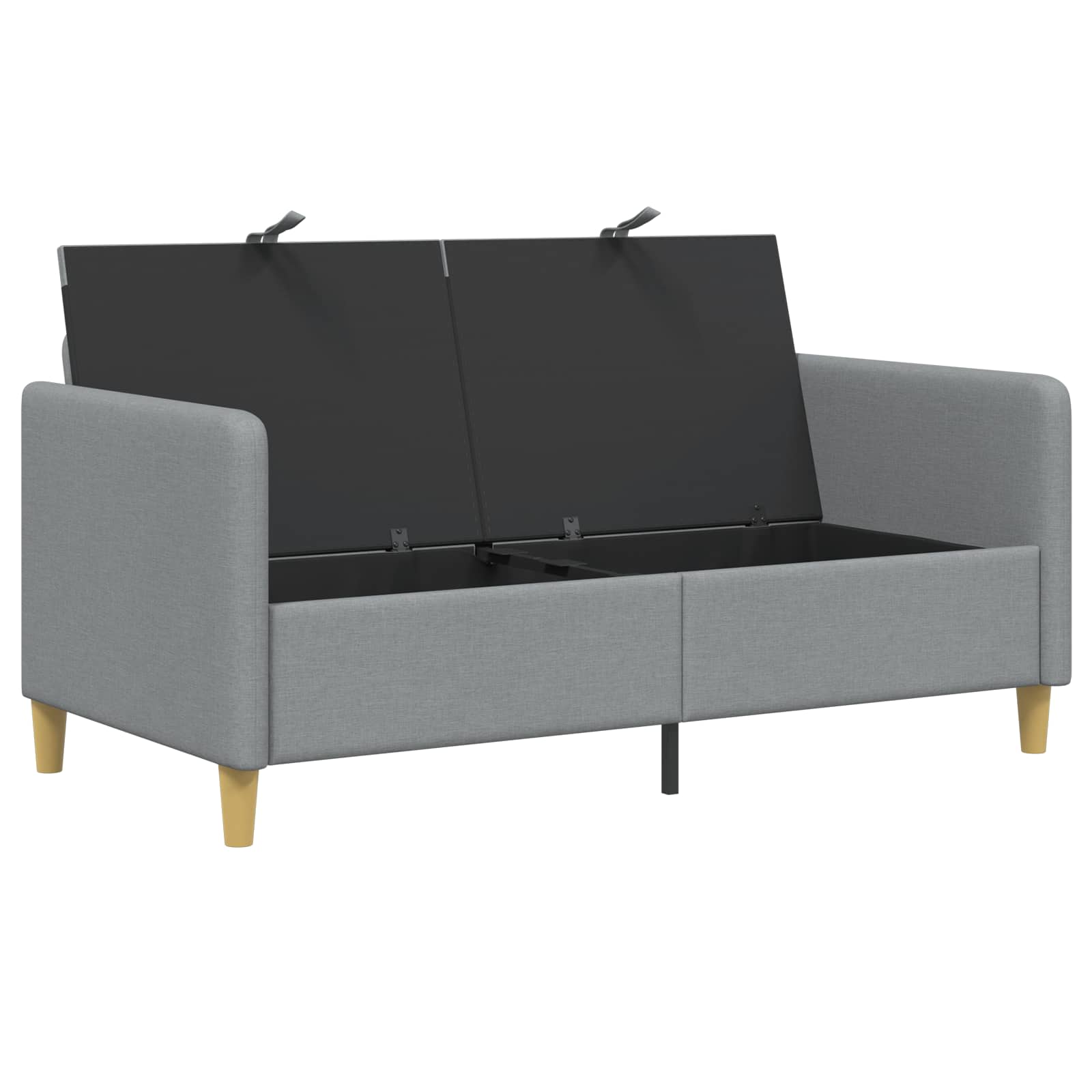 vidaXL Sofa z miejscem do przechowywania jasnoszary 152 x 78 x 87 cm