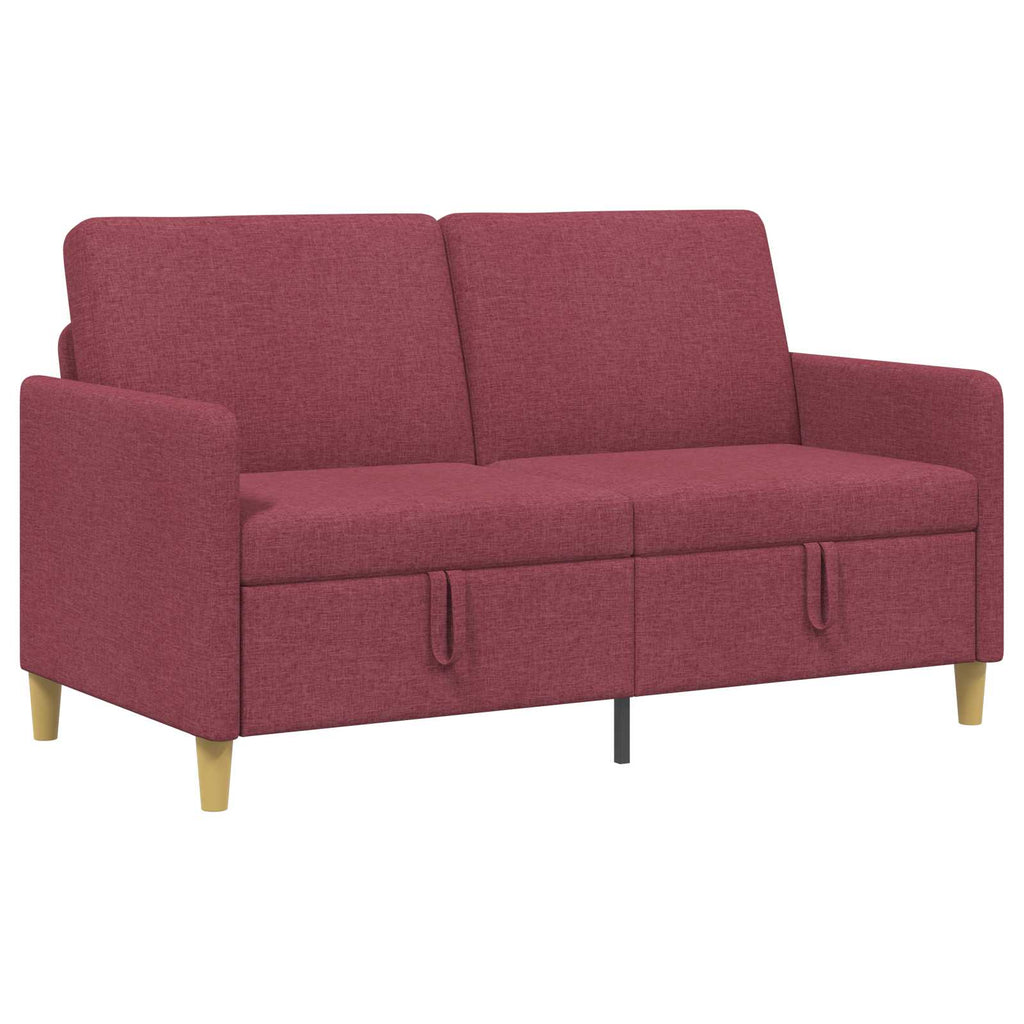 vidaXL Sofa z miejscem do przechowywania Czerwone wino