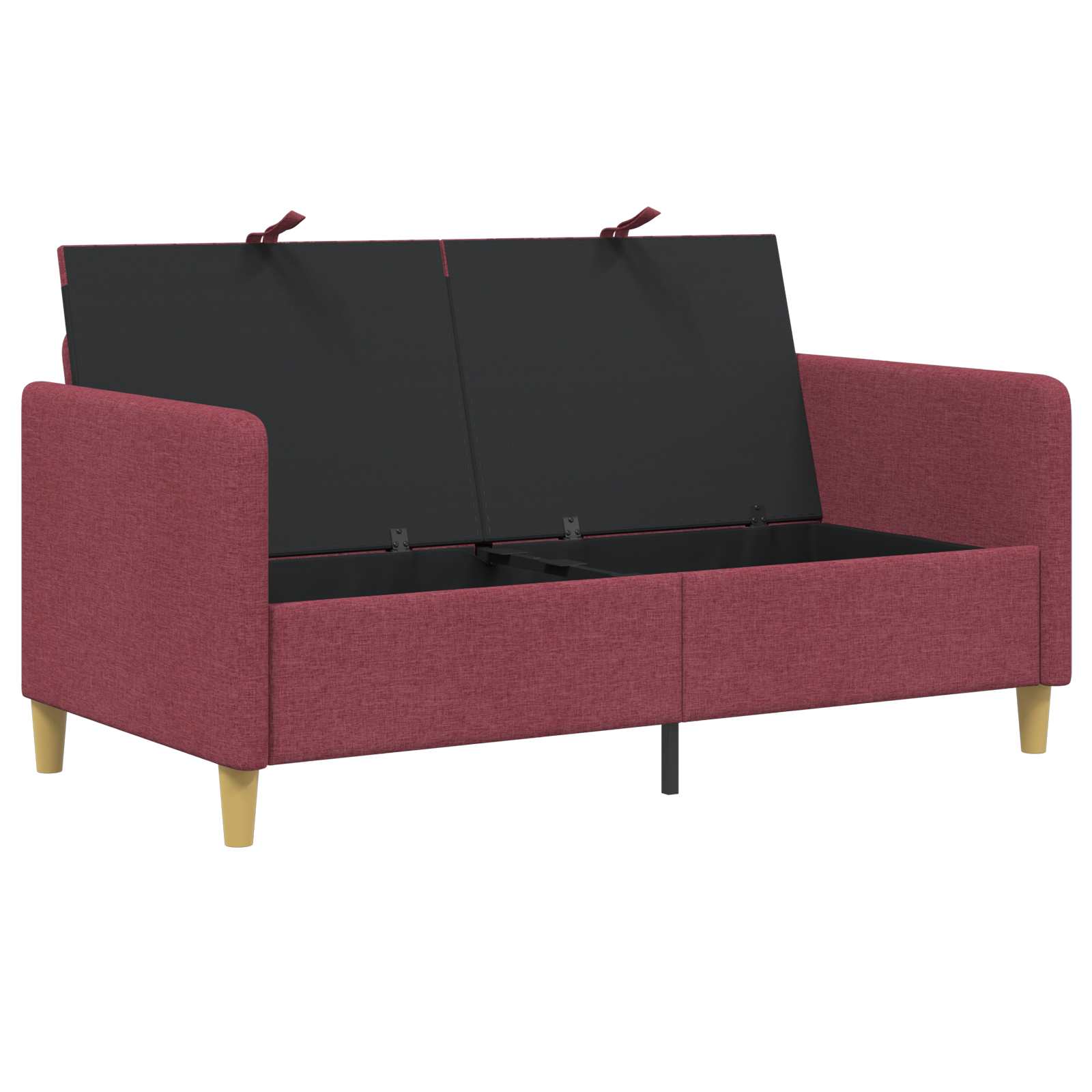 vidaXL Sofa z miejscem do przechowywania Czerwone wino