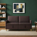vidaXL Sofa z miejscem do przechowywania Ciemny brąz 152 x 78 x 87 cm