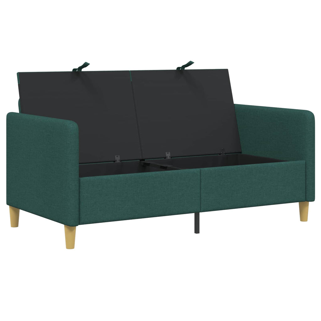 vidaXL Sofa z miejscem do przechowywania Ciemnozielony