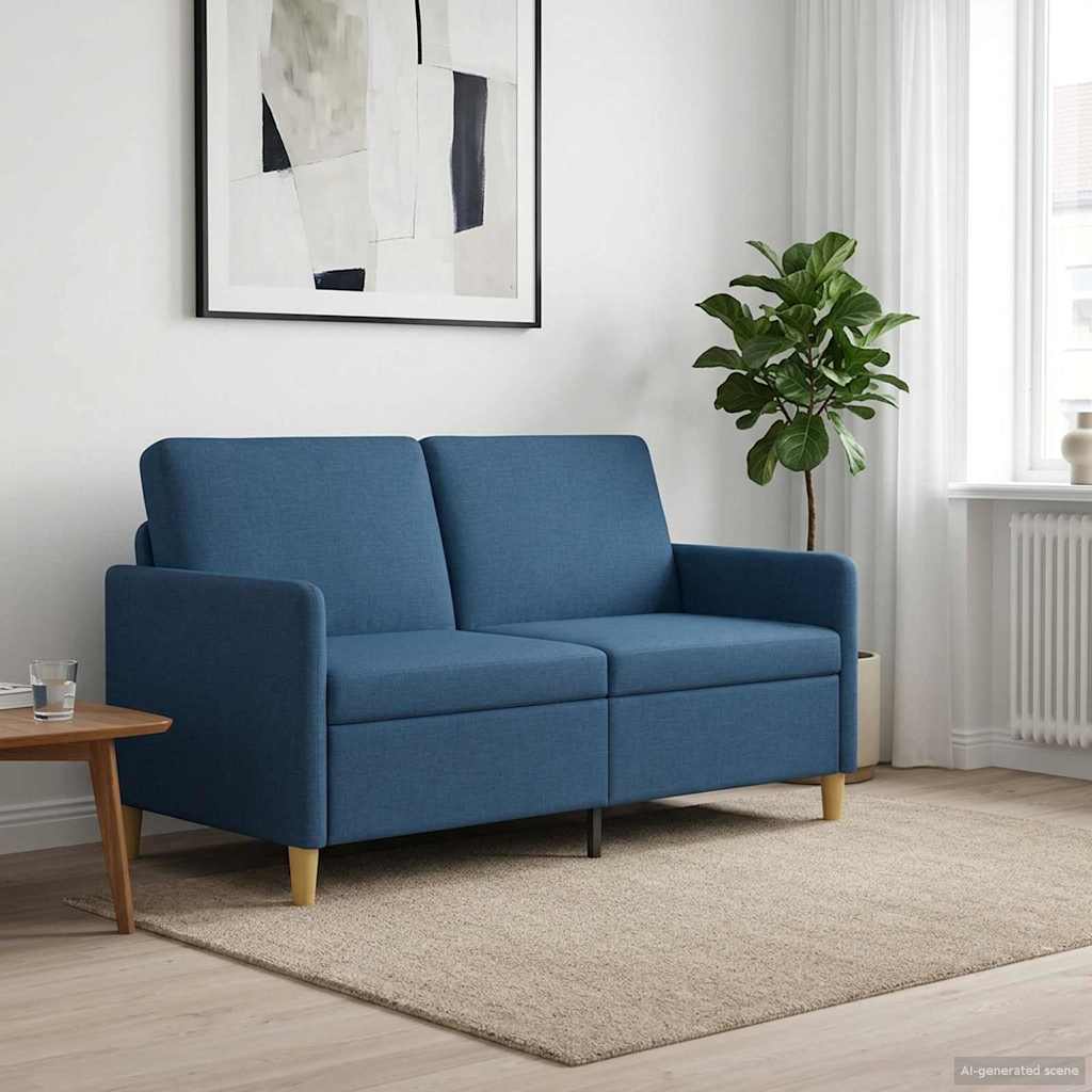 vidaXL Sofa z miejscem do przechowywania niebieski 152 x 78 x 87 cm