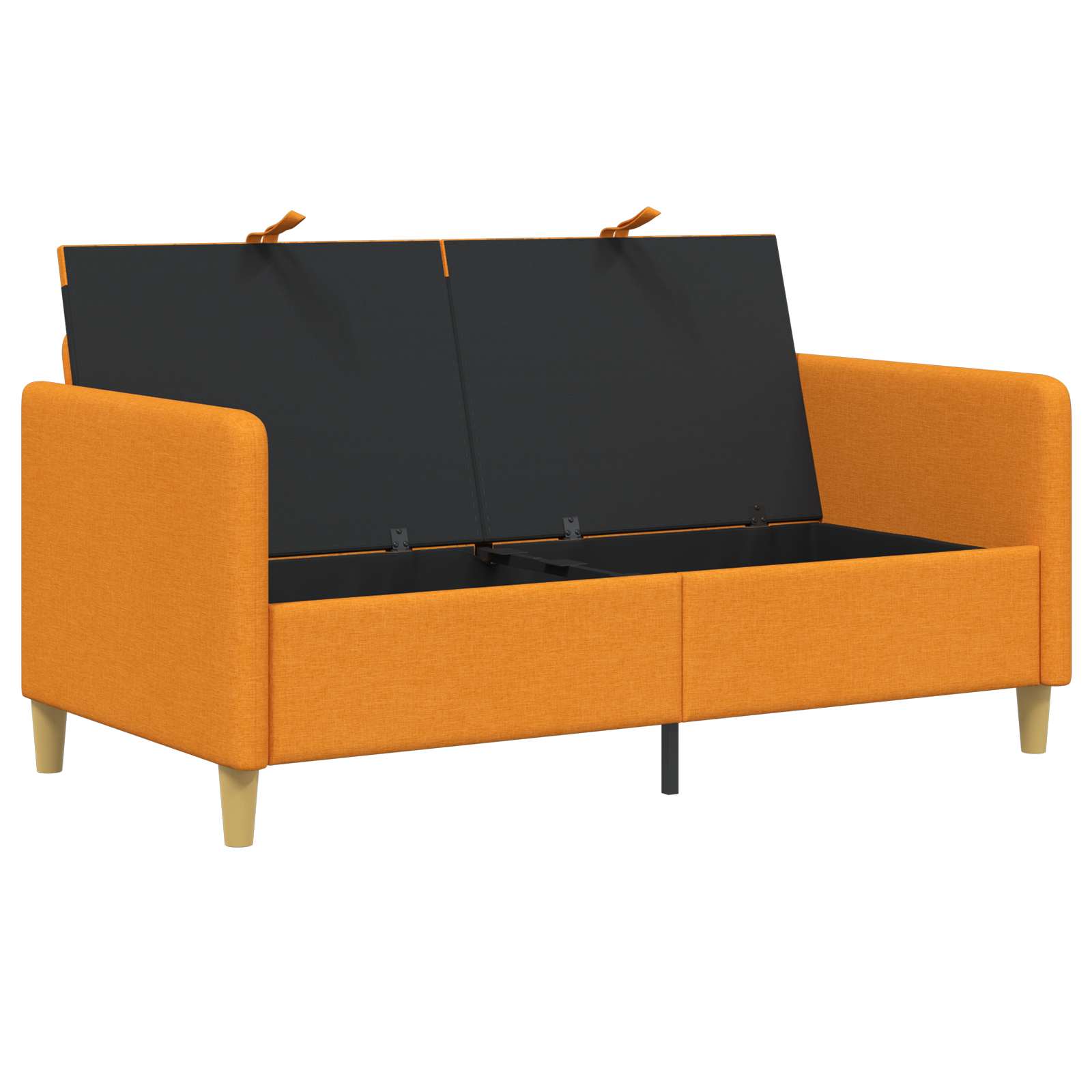 vidaXL Sofa z miejscem do przechowywania Ciemny Żółty 152 x 78 x 87 cm