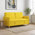 vidaXL Sofa z miejscem do przechowywania Jasnożółty 152 x 78 x 87 cm