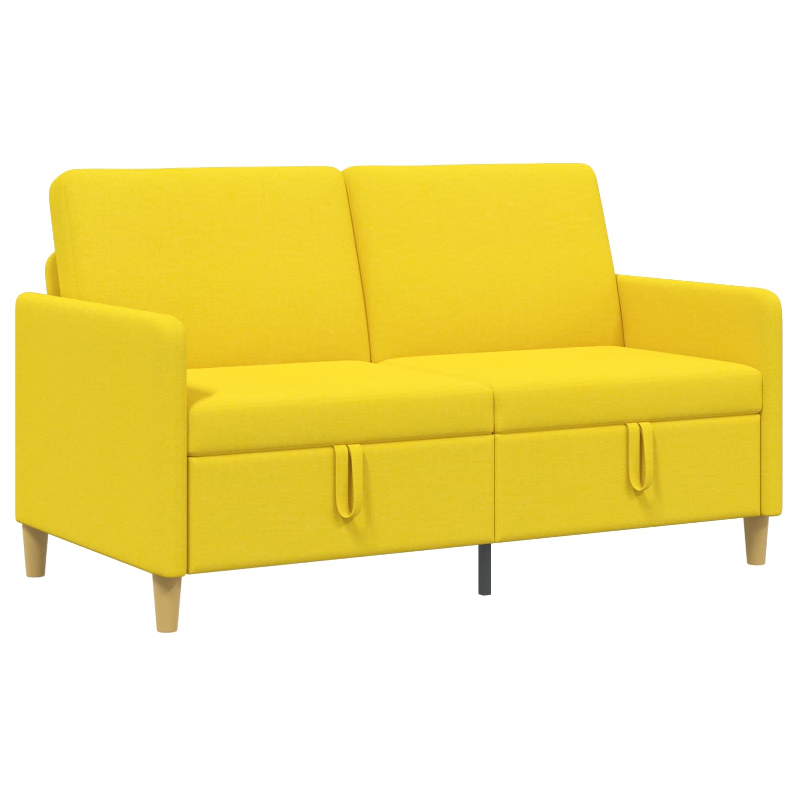 vidaXL Sofa z miejscem do przechowywania Jasnożółty 152 x 78 x 87 cm