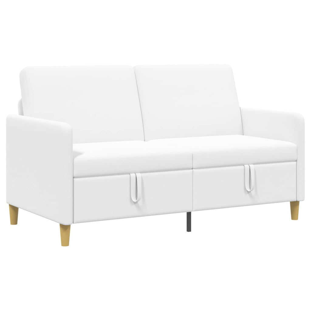 vidaXL Sofa z miejscem do przechowywania Biały 152 x 78 x 87 cm