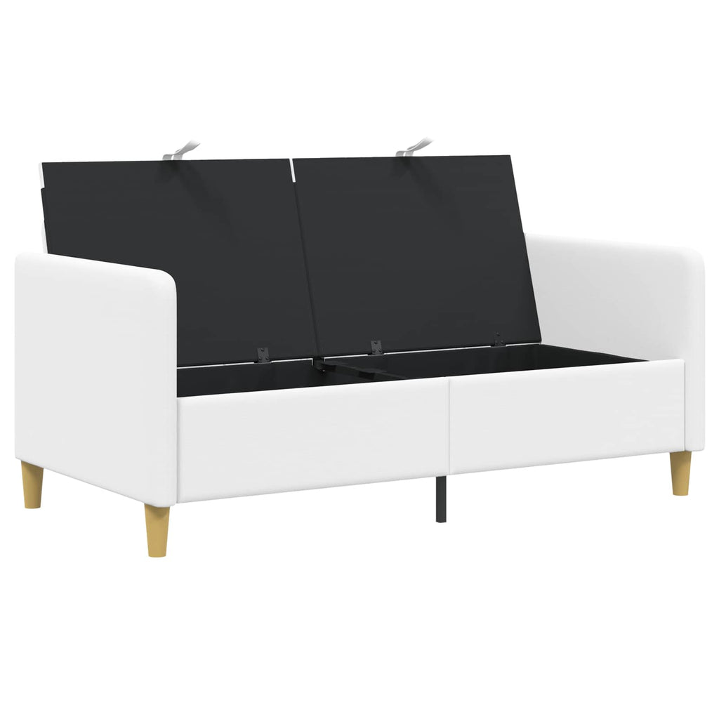 vidaXL Sofa z miejscem do przechowywania Biały 152 x 78 x 87 cm