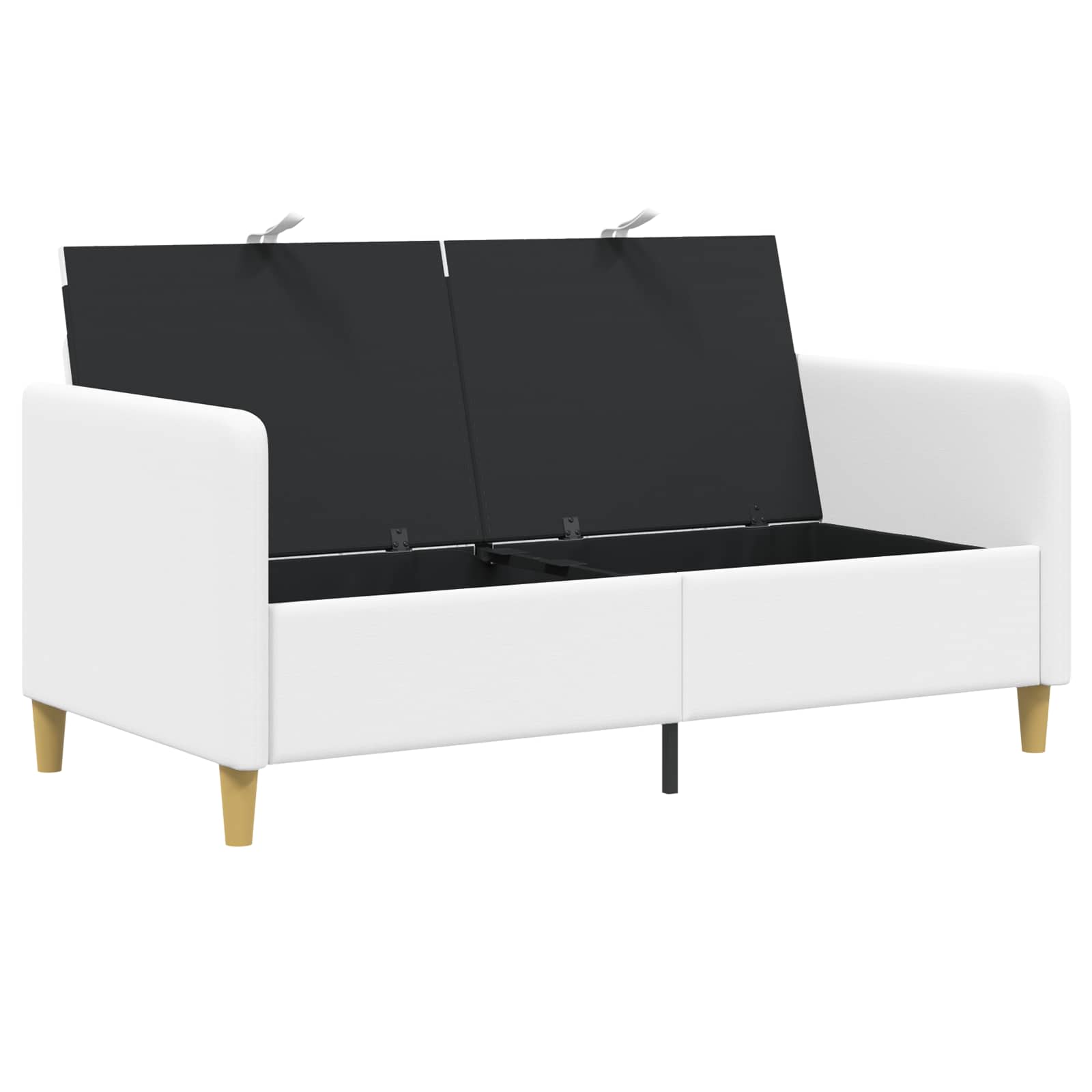 vidaXL Sofa z miejscem do przechowywania Biały 152 x 78 x 87 cm