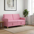 vidaXL Sofa z miejscem do przechowywania różowy 152 x 78 x 87 cm