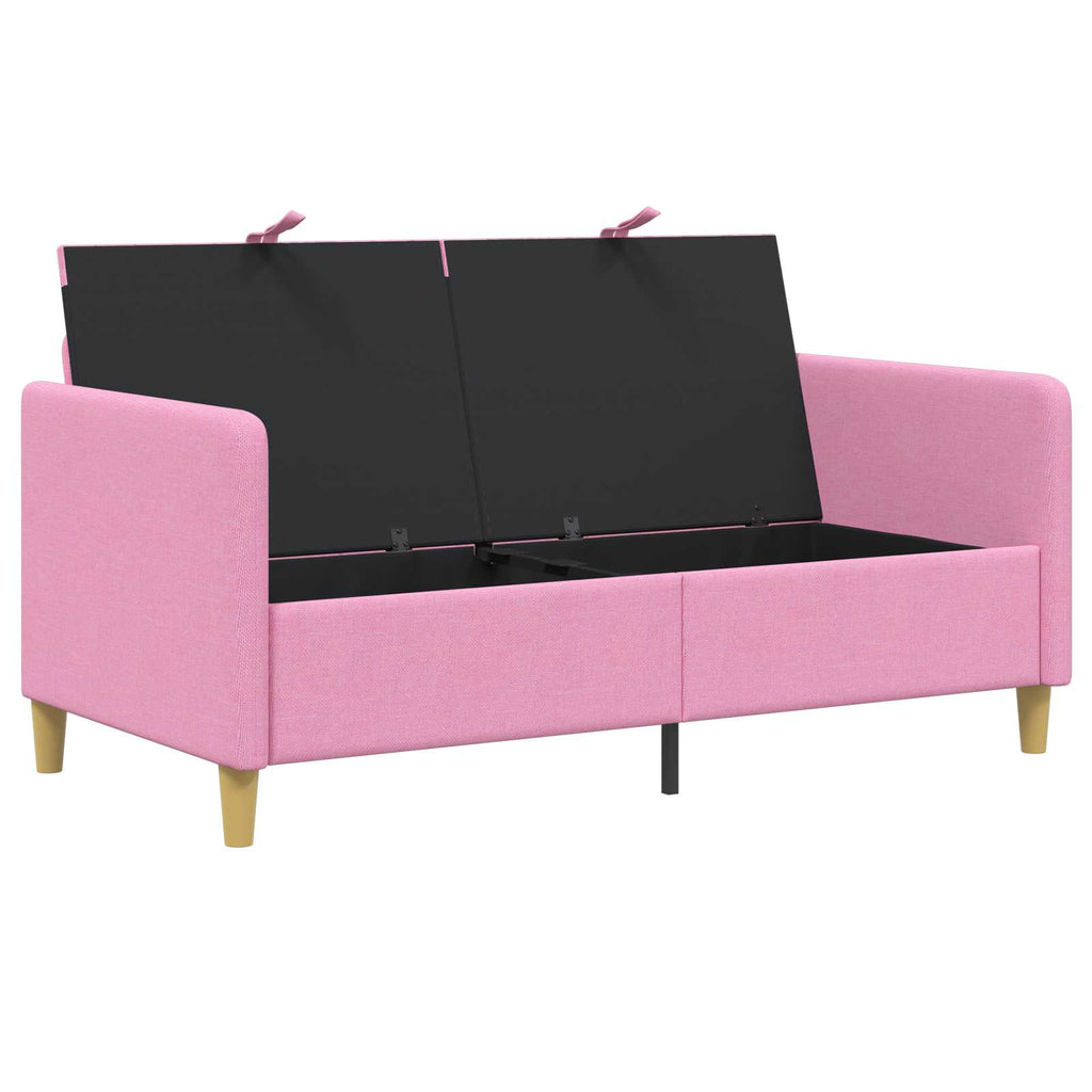 vidaXL Sofa z miejscem do przechowywania różowy 152 x 78 x 87 cm