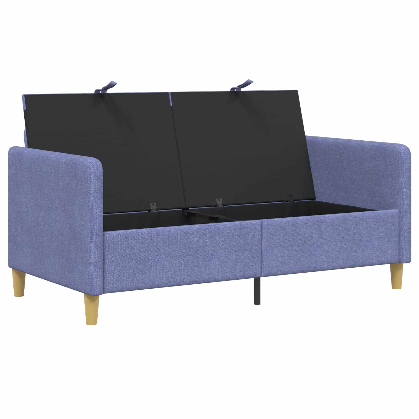 vidaXL Sofa z miejscem do przechowywania Niebieski dżins