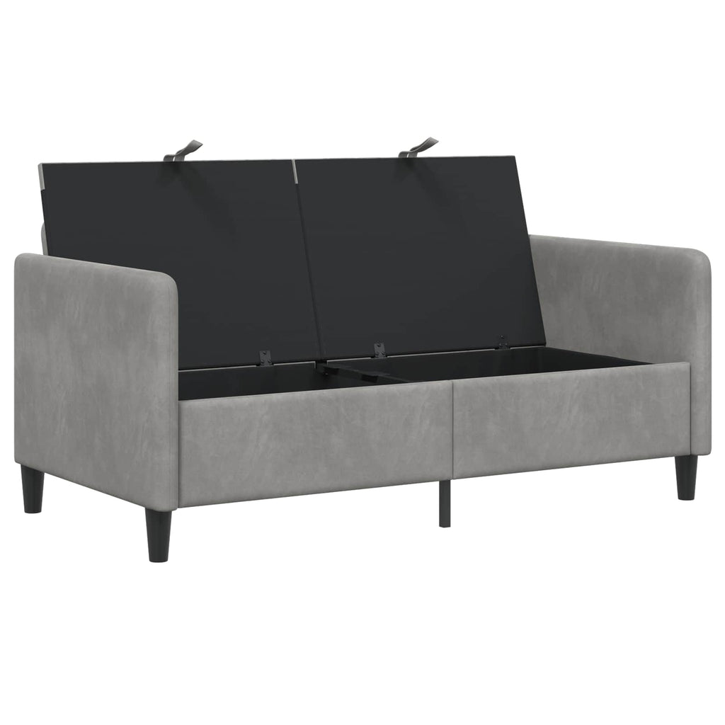 vidaXL Sofa z miejscem do przechowywania jasnoszary 152 x 78 x 87 cm