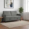vidaXL Sofa z miejscem do przechowywania ciemnoszary 152 x 78 x 87 cm