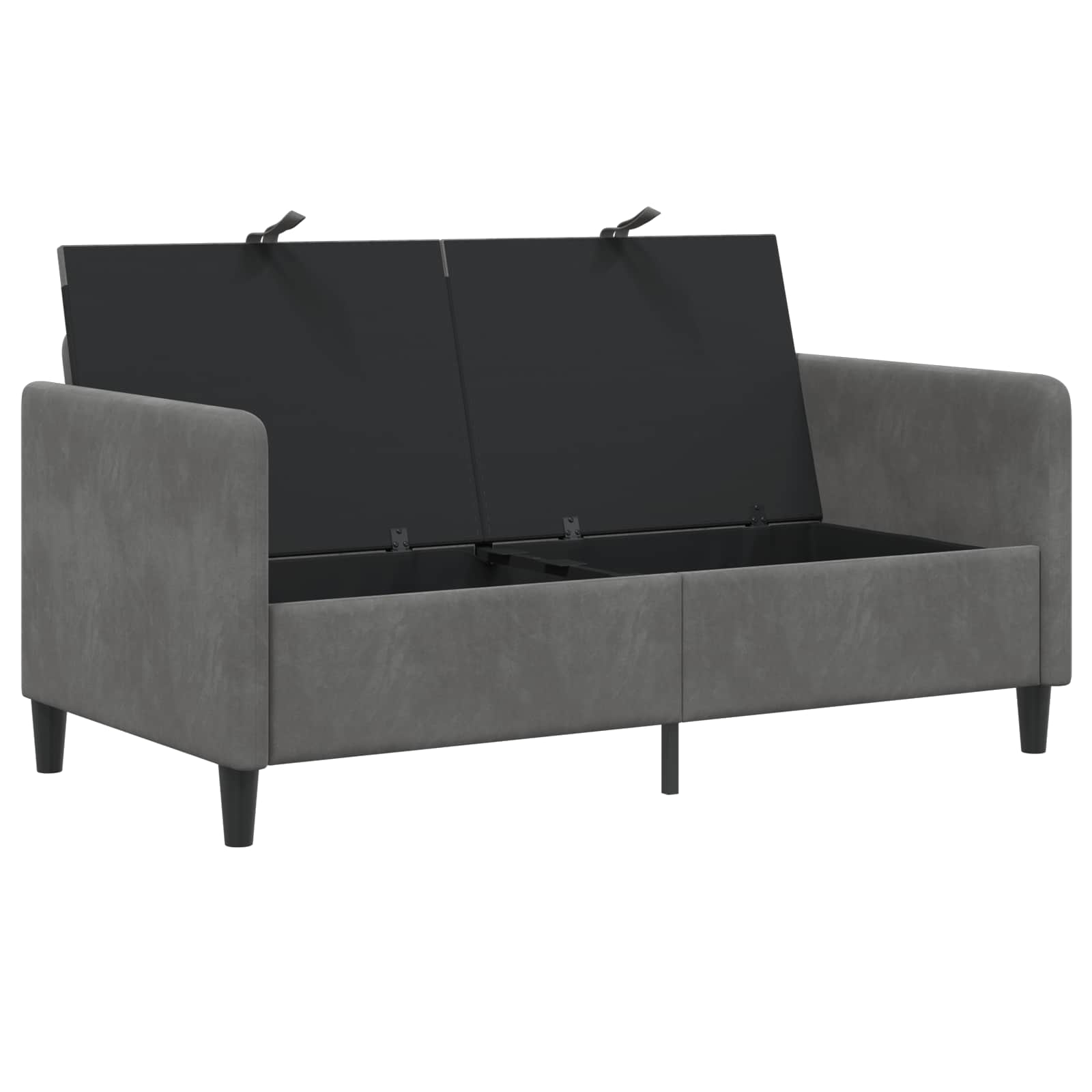vidaXL Sofa z miejscem do przechowywania ciemnoszary 152 x 78 x 87 cm