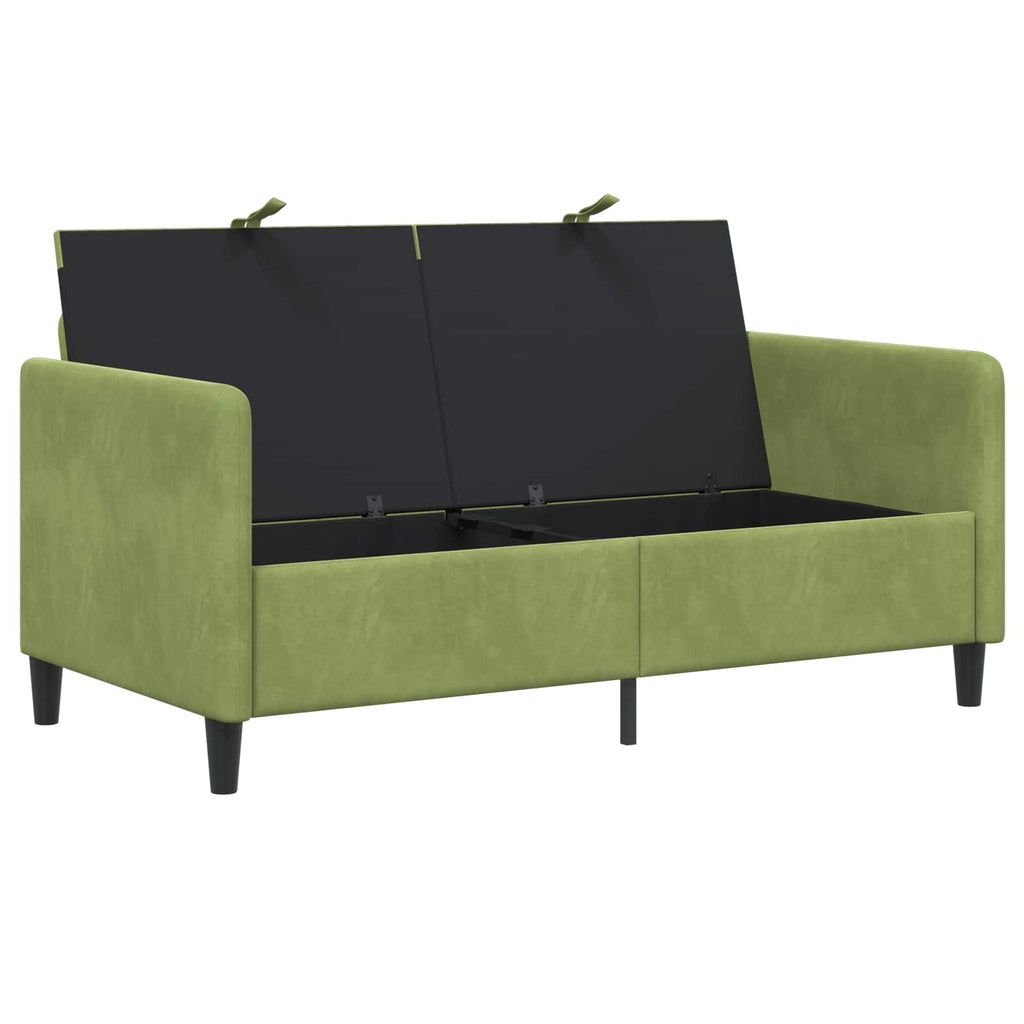 vidaXL Sofa z miejscem do przechowywania Jasnozielony 152 x 78 x 87 cm