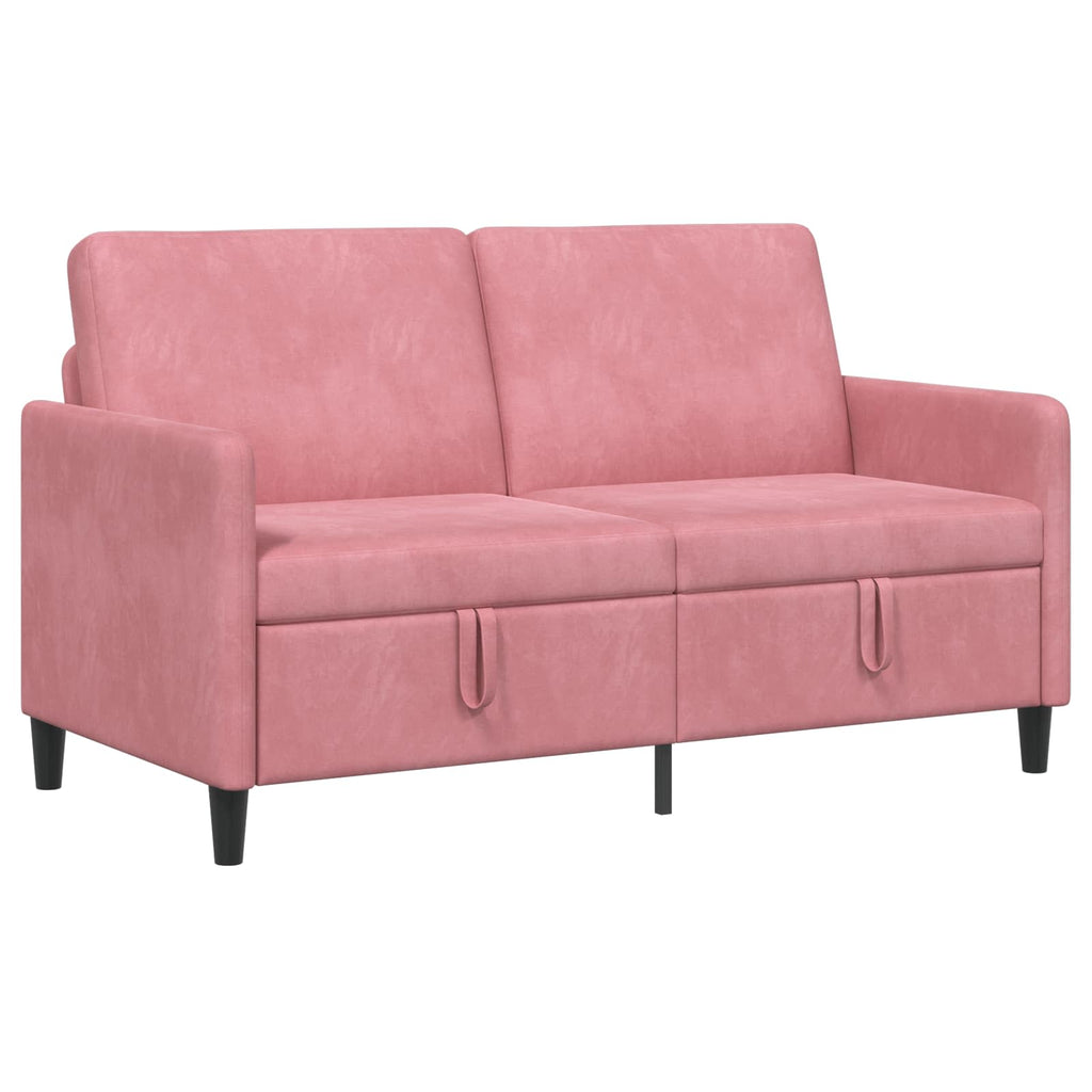 vidaXL Sofa z miejscem do przechowywania różowy 152 x 78 x 87 cm