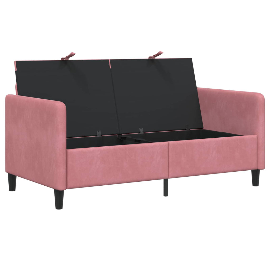 vidaXL Sofa z miejscem do przechowywania różowy 152 x 78 x 87 cm