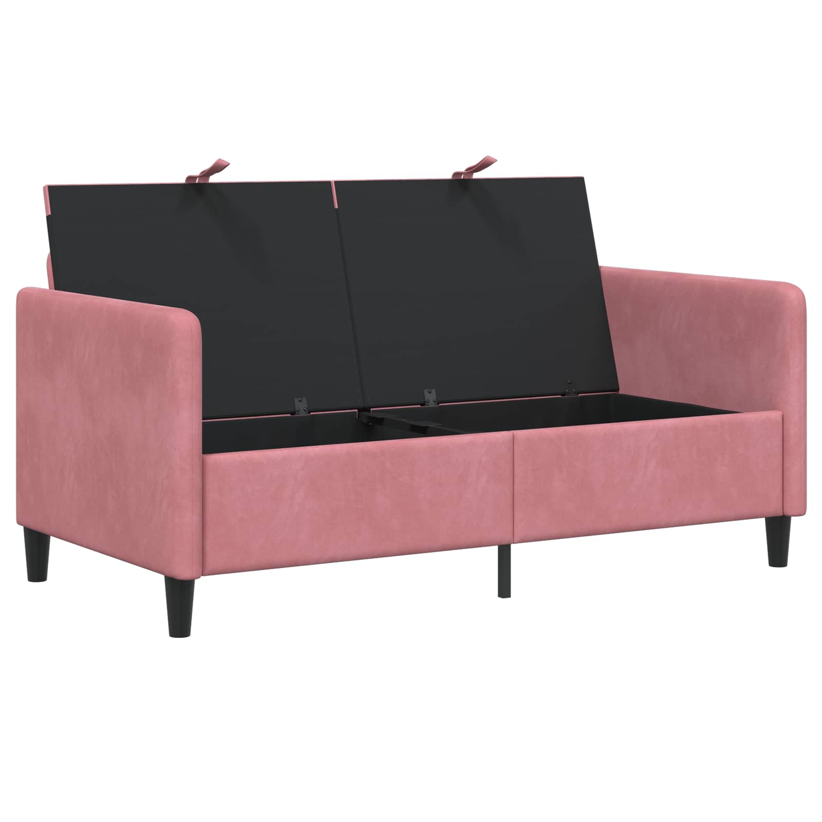 vidaXL Sofa z miejscem do przechowywania różowy 152 x 78 x 87 cm