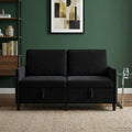 vidaXL Sofa z miejscem do przechowywania Czarny 152 x 78 x 87 cm