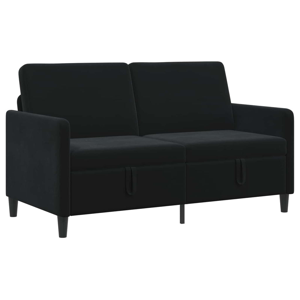 vidaXL Sofa z miejscem do przechowywania Czarny 152 x 78 x 87 cm