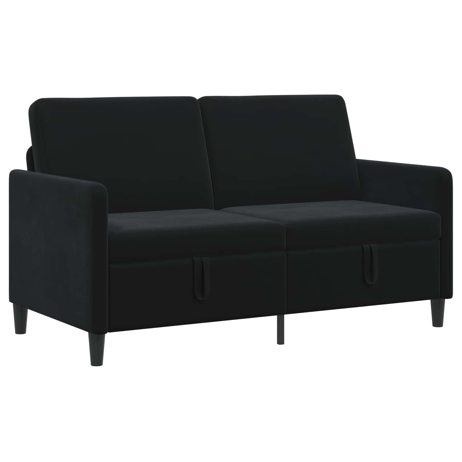 vidaXL Sofa z miejscem do przechowywania Czarny 152 x 78 x 87 cm