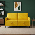 vidaXL Sofa z miejscem do przechowywania żółty 152 x 78 x 87 cm