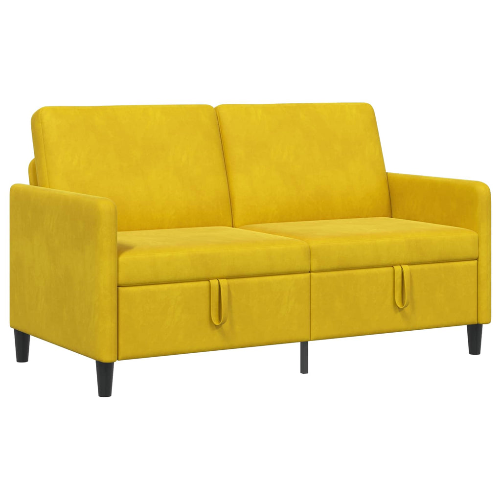 vidaXL Sofa z miejscem do przechowywania żółty 152 x 78 x 87 cm