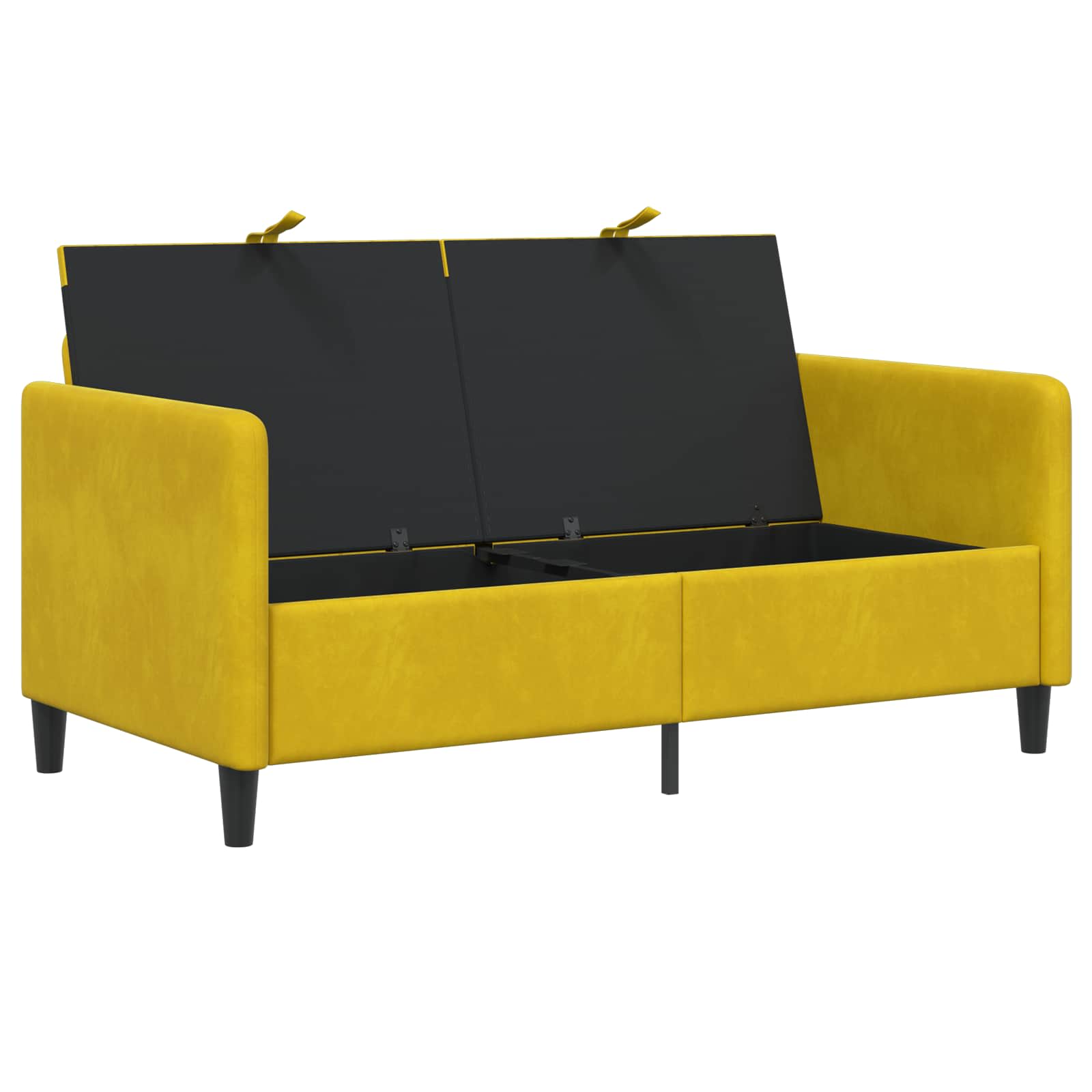 vidaXL Sofa z miejscem do przechowywania żółty 152 x 78 x 87 cm