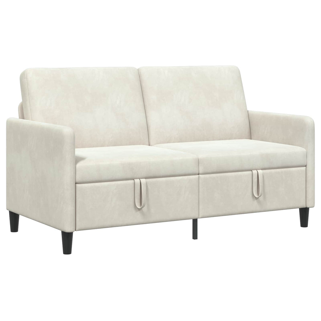 vidaXL Sofa z miejscem do przechowywania kremowy 152 x 78 x 87 cm