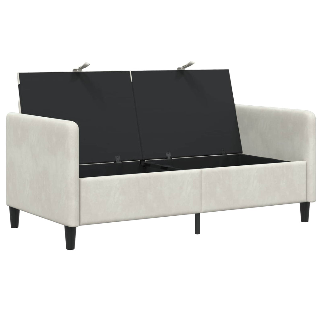 vidaXL Sofa z miejscem do przechowywania kremowy 152 x 78 x 87 cm